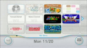 Menu Wii