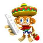 Amigo, le singe au sombrero, mascotte du jeu