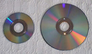 Exemples de disques au format propriétaire Gamecube et Wii