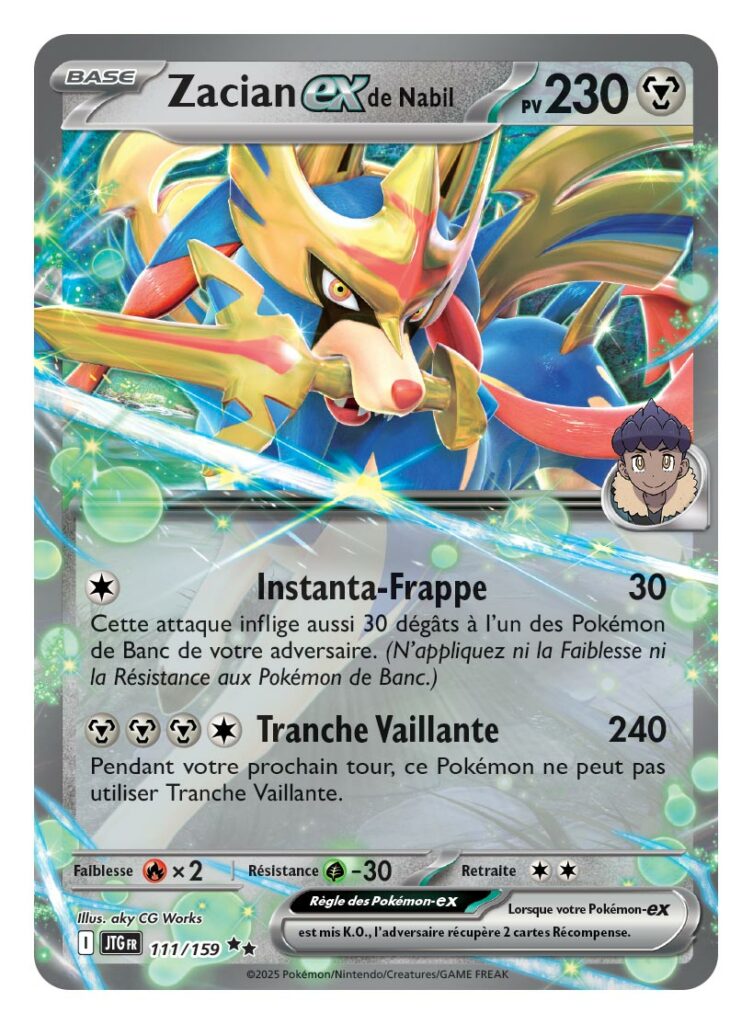 Pokemon cartes ecarlate violet aventures ensembles zacian ex