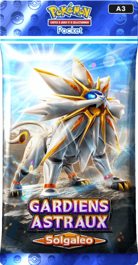 Pokemon TCG Pocket Celestial Guardians Booster Pack Solgaleo (Front) FR