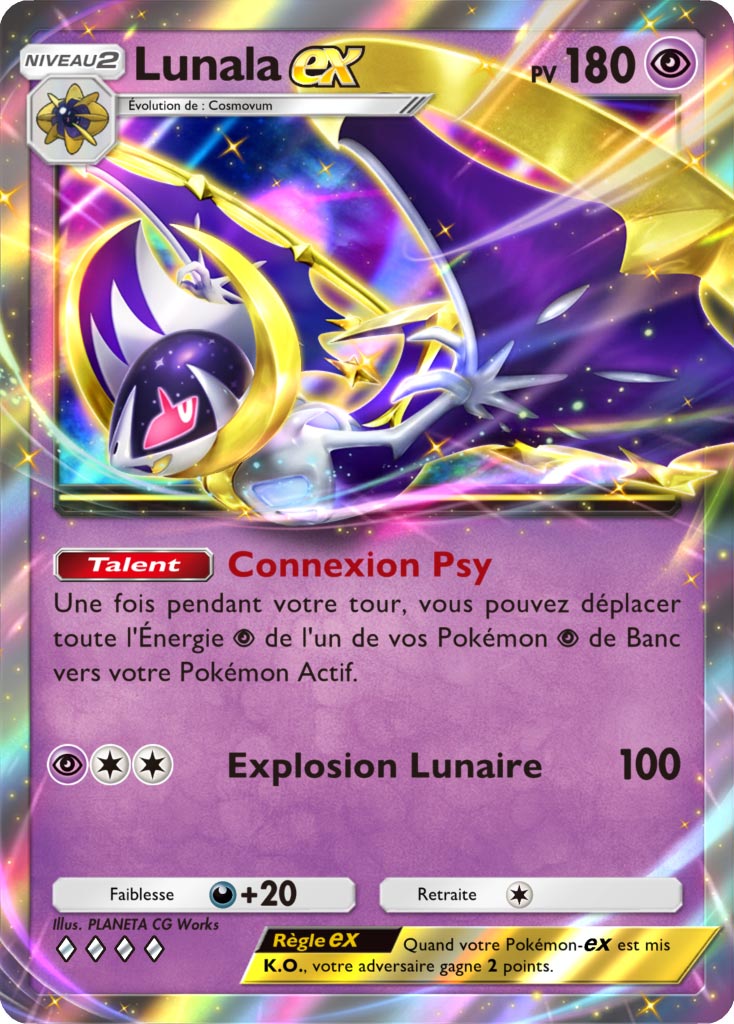 Pokemon TCG Pocket Celestial Guardians Lunala ex FR