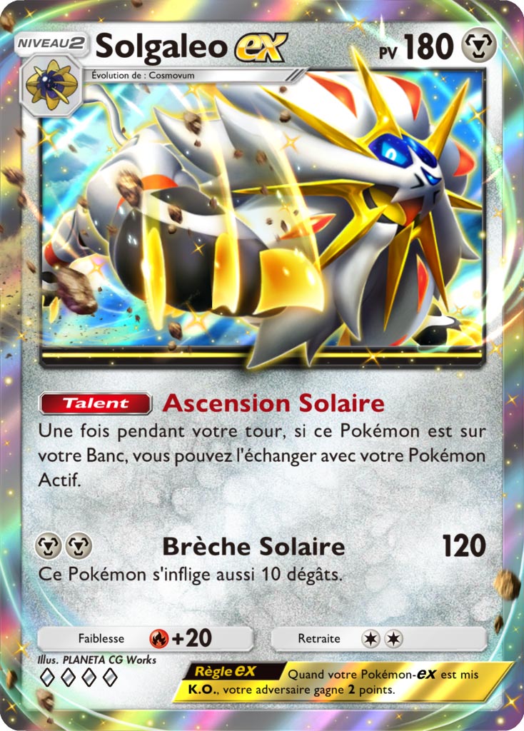 Pokemon TCG Pocket Celestial Guardians Solgaelo ex FR