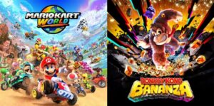 mario kart world donkey kong bananza nintendo switch 2