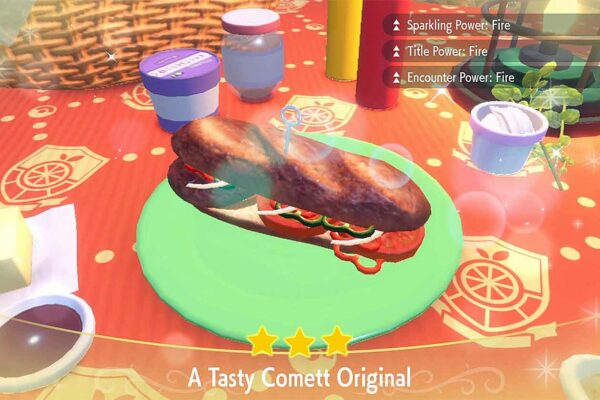 pokemon ecarlate violet recettes sandwich shiny