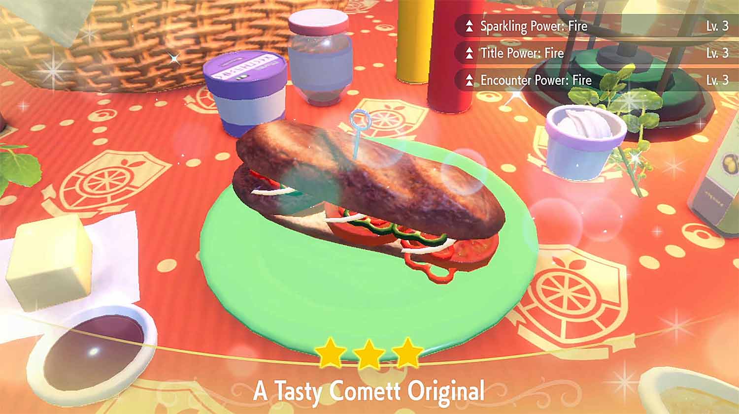 pokemon ecarlate violet recettes sandwich shiny