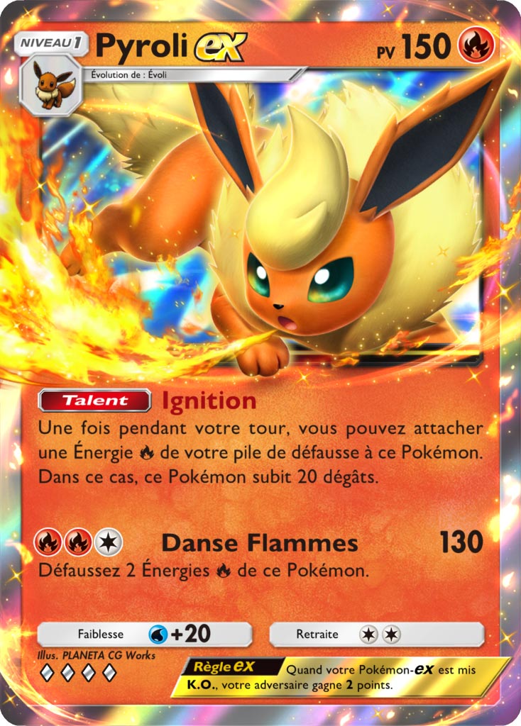 Pokemon TCG Pocket Eevee Grove Flareon ex FR