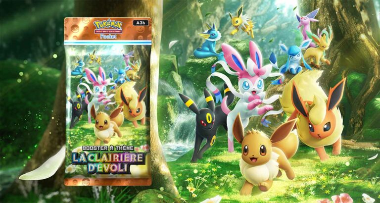 Pokémon Pocket dévoile La Clairière d’Évoli : le booster qui fait craquer les collectionneurs