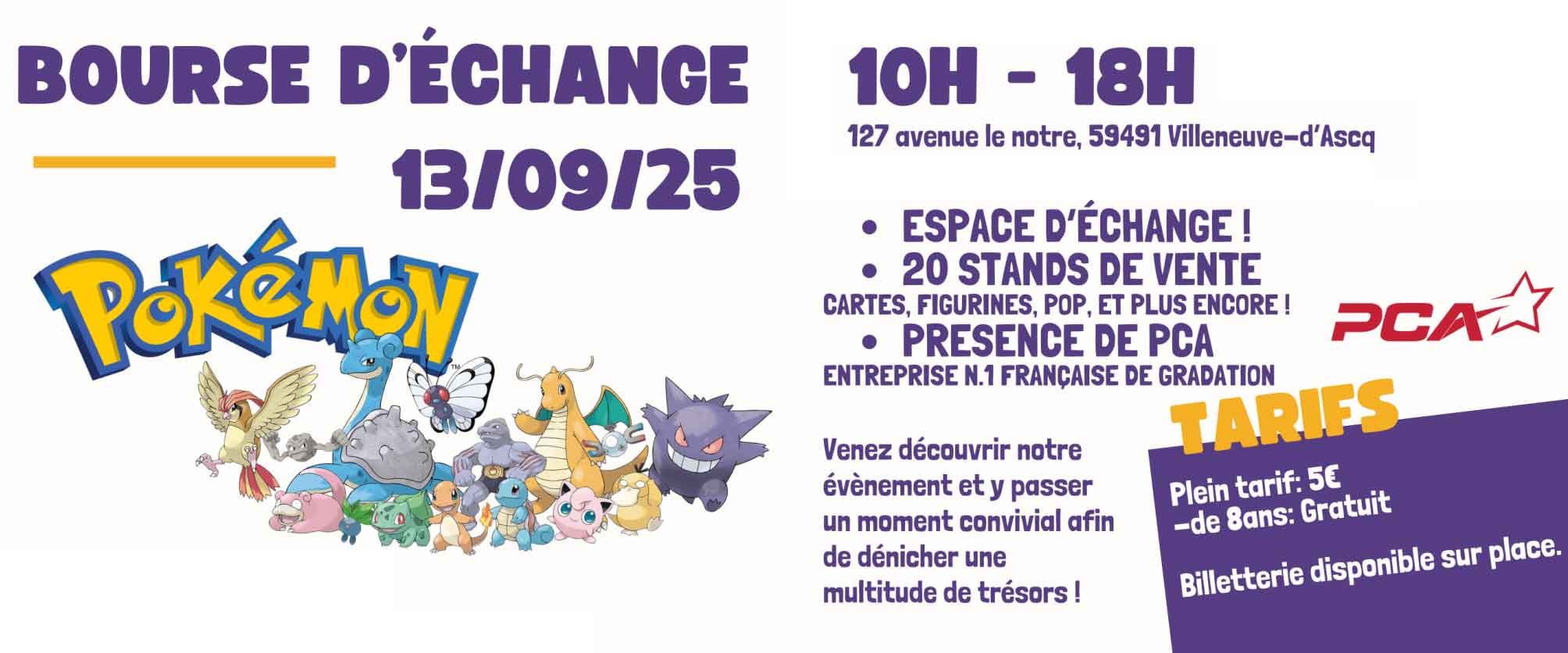 bourse echange pokemon 2025 lille villeneuve d ascq