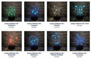 lampe pokemon led 3d