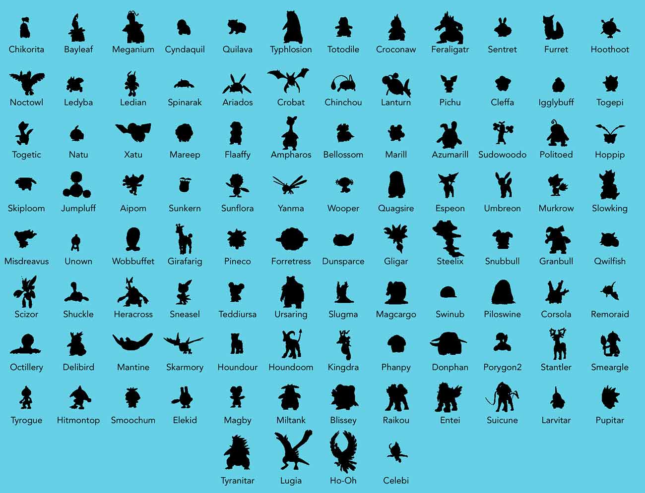 pokemon go silhouettes