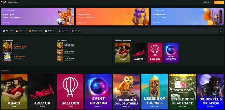 fox slots casino