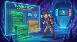 transcriptions nintendo direct bandes annonces