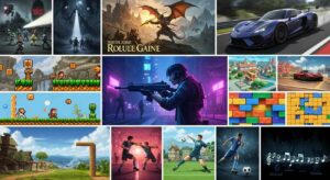tous les types de jeux video