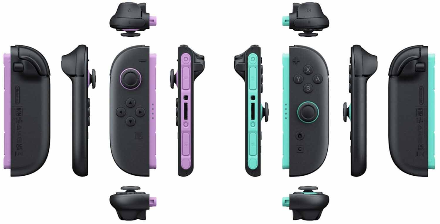 joy con 2 violet turquoise nintendo switch 2