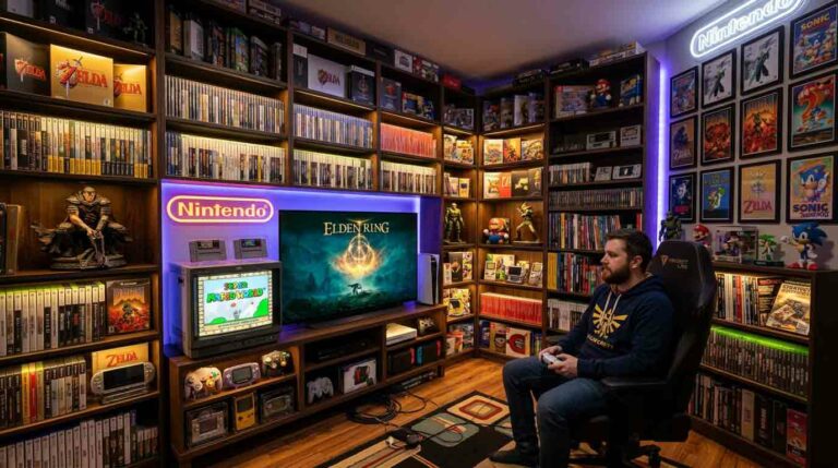 salle de jeu video collectionneur