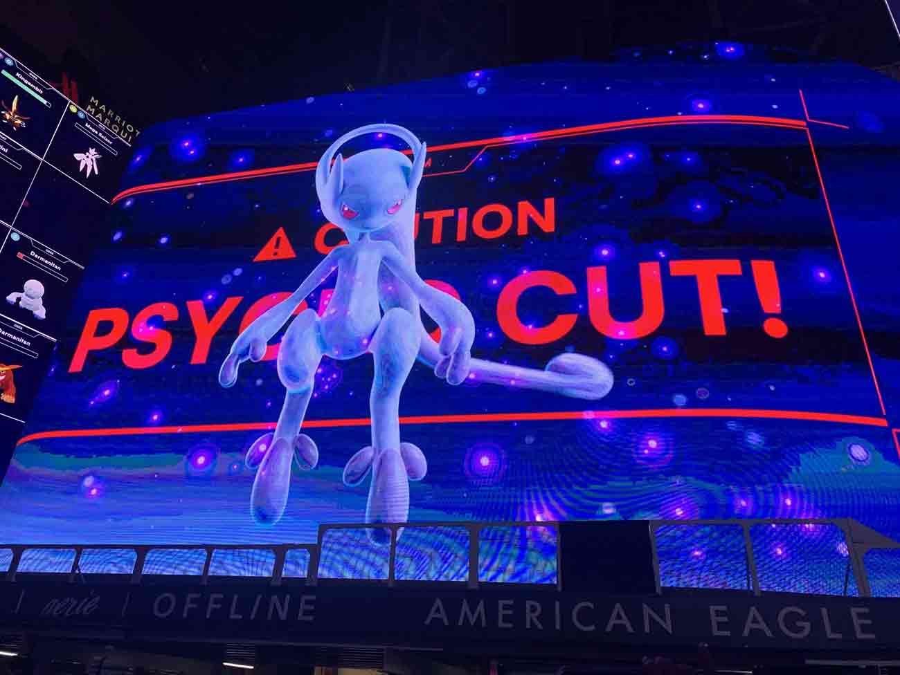 Mega Mewtwo Y Pokemon Go Times Square New York