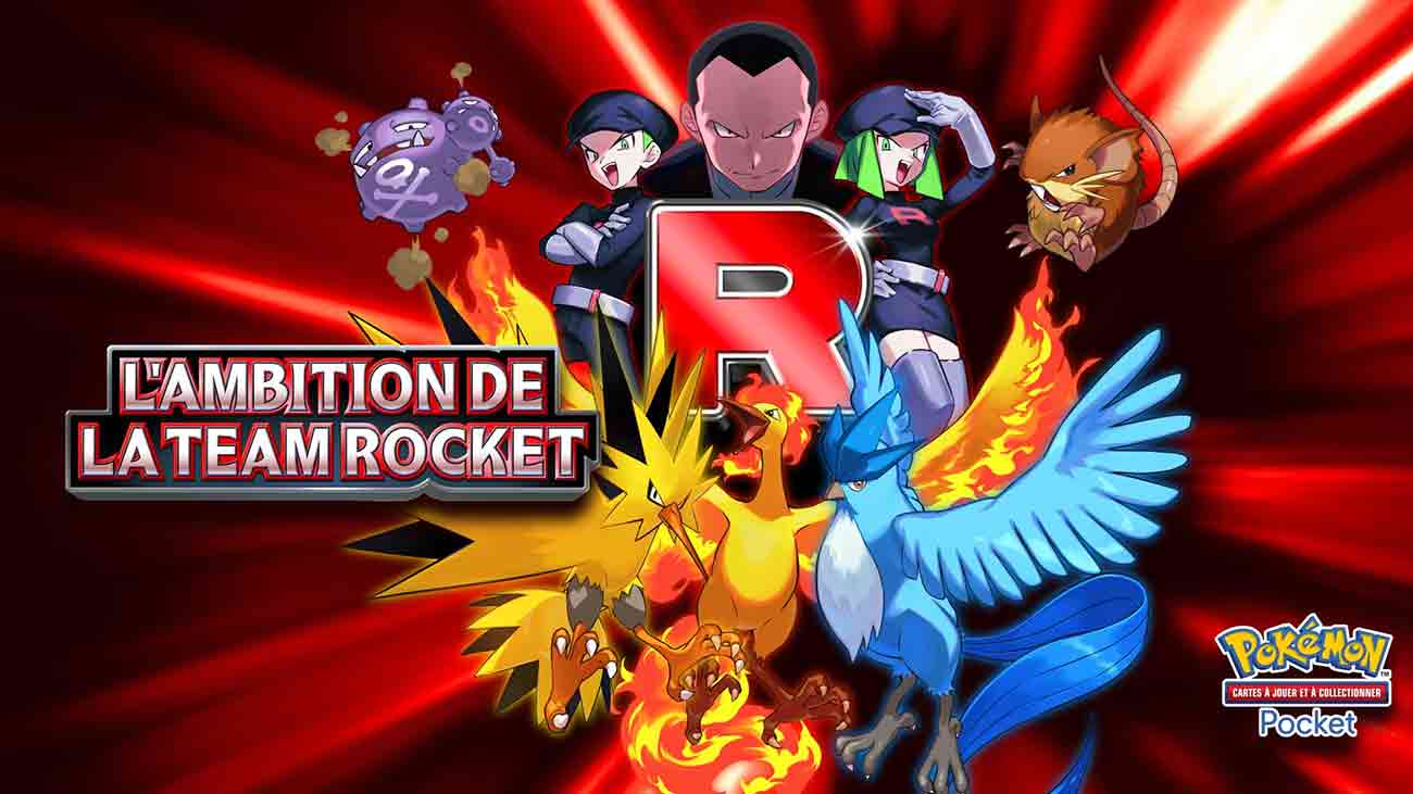 JCC Pokemon Pocket Visuel L ambition de la Team Rocket